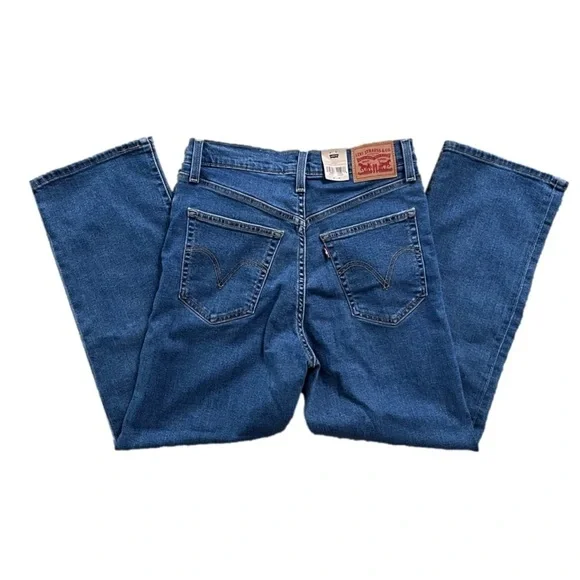 NWT Levi’s High Rise Ribcage Straight Ankle Jean in Medium Wash Women’s Size 29 - Picture 6 of 7